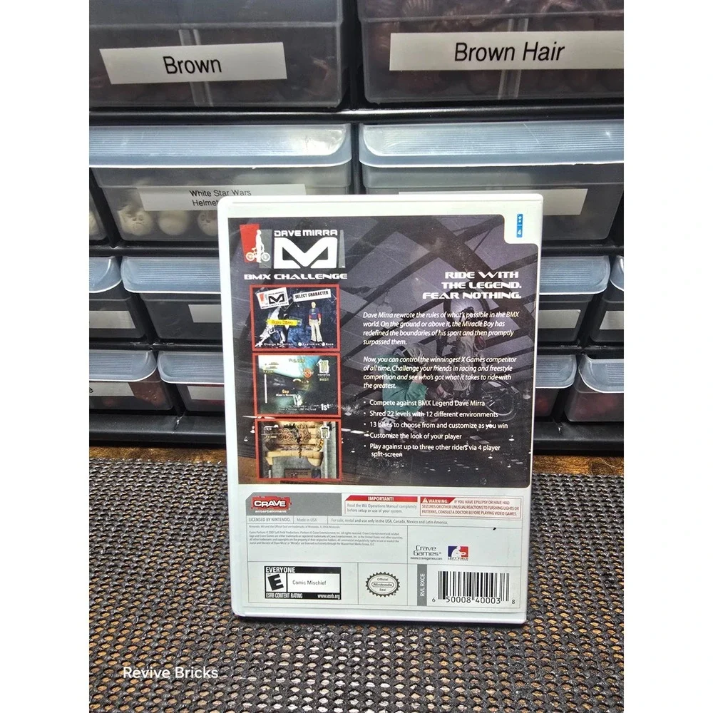 Dave Mirra BMX Challenge (Nintendo Wii, 2007) CIB Complete Tested Working Great‎